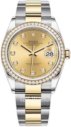 Rolex Datejust 36 Żółte złoto/18 karatowe żółte złoto Ø36 mm 126283RBR-0004