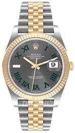 Rolex Datejust 41 Wimbledon Szary/18 karatowe żółte złoto Ø41 mm 126333-0020