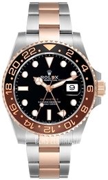 Rolex Gmt-Master Ii Root beer Czarny/18 karatowe różowe złoto Ø40 mm 126711CHNR-0002