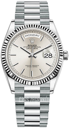 Rolex Day-Date 36 Srebrny/Platyna Ø36 mm 128236-0001