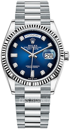 Rolex Day-Date 36 Niebieski/Platyna Ø36 mm 128236-0005