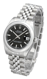 Rolex Datejust 31 Czarny/Stal Ø31 mm 178240-0016