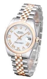 Rolex Datejust 31 Biały/Stal Ø31 mm 178241-0062