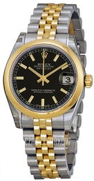 Rolex Datejust 31 Czarny/Stal Ø31 mm 178243-0050