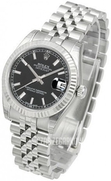 Rolex Datejust Midsize Czarny/Stal Ø31 mm 178274-0004
