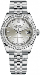 Rolex Datejust 31 Srebrny/Stal Ø31 mm 178384-0051