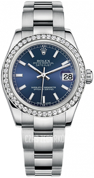 Rolex Datejust 31 Niebieski/Stal Ø31 mm 178384-0057