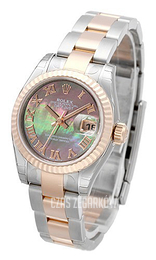 Rolex Lady-Datejust 26 Czarny/Stal Ø26 mm 179171-40