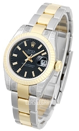 Rolex Lady-Datejust 26 Czarny/Stal Ø26 mm 179173-48