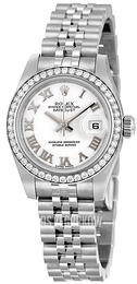 Rolex Lady-Datejust 26 Biały/Stal Ø26 mm 179384-8