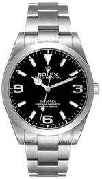 Rolex Explorer Czarny/Stal Ø39 mm 214270-0003