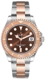 Rolex Yacht-Master 37 Brązowy/18 karatowe różowe złoto Ø37 mm 268621-0003