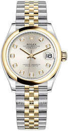 Rolex Datejust 31 Srebrny/18 karatowe żółte złoto Ø31 mm 278243-0020