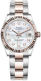 Rolex Datejust 31 Biały/18 karatowe różowe złoto Ø31 mm 278271-0025