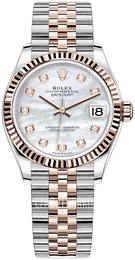 Rolex Datejust 31 Biały/18 karatowe różowe złoto Ø31 mm 278271-0026