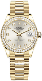 Rolex Datejust 31 Srebrny/18 karatowe żółte złoto Ø31 mm 278288RBR-0028