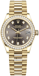 Rolex Datejust 31 Szary/18 karatowe żółte złoto Ø31 mm 278288RBR-0030