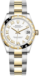 Rolex Datejust 31 Biały/18 karatowe żółte złoto Ø31 mm 278343RBR-0001