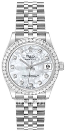 Rolex Datejust 31 Biały/Stal Ø31 mm 278384RBR-0008