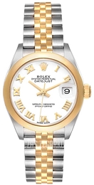 Rolex Lady-Datejust 28 Biały/18 karatowe żółte złoto Ø28 mm 279163-0023