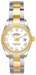 Rolex Lady-Datejust 28 Biały/18 karatowe żółte złoto Ø28 mm 279173-0024