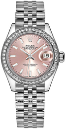Rolex Lady-Datejust 28 Różowy/Stal Ø28 mm 279384RBR-0001