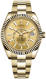 Rolex Sky-Dweller Żółte złoto/18 karatowe żółte złoto Ø42 mm 326938-0003