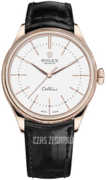 Rolex Cellini Time Biały/Skóra Ø39 mm 50505-0021
