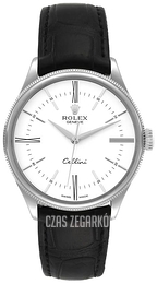 Rolex Cellini Time Biały/Skóra Ø39 mm 50509/2