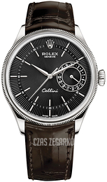Rolex Cellini Date Czarny/Skóra Ø39 mm 50519-0014