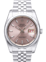 Rolex Datejust Steel Różowy/Stal Ø36 mm 116234-0108