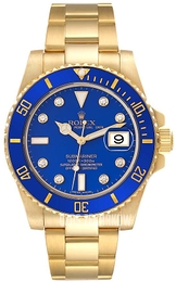 Rolex Submariner Niebieski/18 karatowe żółte złoto Ø40 mm 116618LB DIA