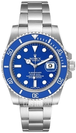 Rolex Submariner Smurf Niebieski/18 karatowe białe złoto Ø40 mm 116619LB-0001