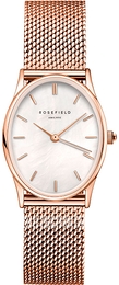 Rosefield The Oval Biały/Stal w kolorze różowego złota Ø24 mm OWRMR-OV12