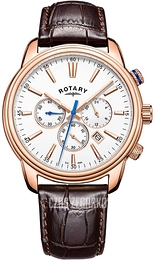 Rotary Oxford Srebrny/Skóra Ø40 mm GS05084/06
