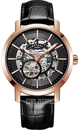 Rotary Greenwich Szary/Skóra Ø42 mm GS05354/04