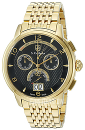 S.Coifman Czarny/Stal w odcieniu złota Ø46 mm SC0186