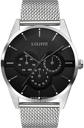 S.Oliver Other Czarny/Stal Ø43 mm SO-3574-MM