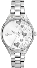 S.Oliver Other Srebrny/Stal Ø37 mm SO-3599-MQ