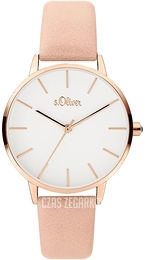 S.Oliver Other Biały/Skóra Ø36 mm SO-3823-LQ