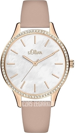 S.Oliver Other Szary/Skóra Ø34 mm SO-3830-LQ