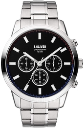 S.Oliver Other Czarny/Stal Ø45 mm SO-3857-MC