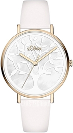 S.Oliver Other Biały/Skóra Ø36 mm SO-3870-LQ