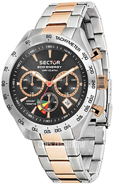 Sector Czarny/Stal w kolorze różowego złota Ø45 mm R3273613001