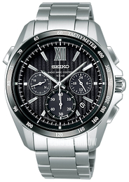 Seiko Czarny/Stal Ø44 mm SAGA153