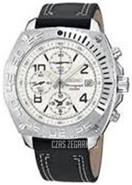 Seiko Biały/Skóra Ø37 mm SAN621