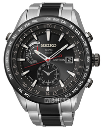 Seiko Solar GPS Czarny/Czeramiczna Ø47 mm SAST015