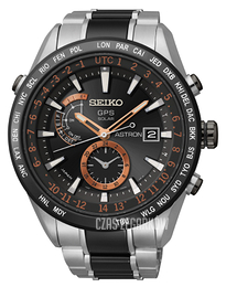 Seiko Solar GPS Czarny/Czeramiczna Ø47 mm SAST017