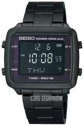 Seiko Czarny/Stal 39x43 mm SBFG003