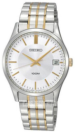 Seiko Dress Srebrny/Stal w odcieniu złota Ø34 mm SGEF03